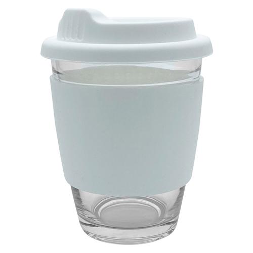 EK012 玻璃咖啡杯340ML-硅胶带