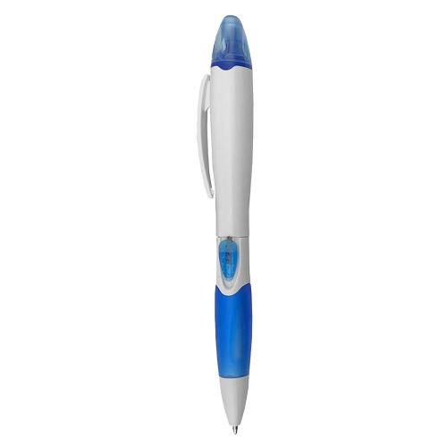 HL011-多色塑料笔两用控荧光笔记号笔圆珠笔可印刷LOGO可印刷logo现货小单批量快速发货
